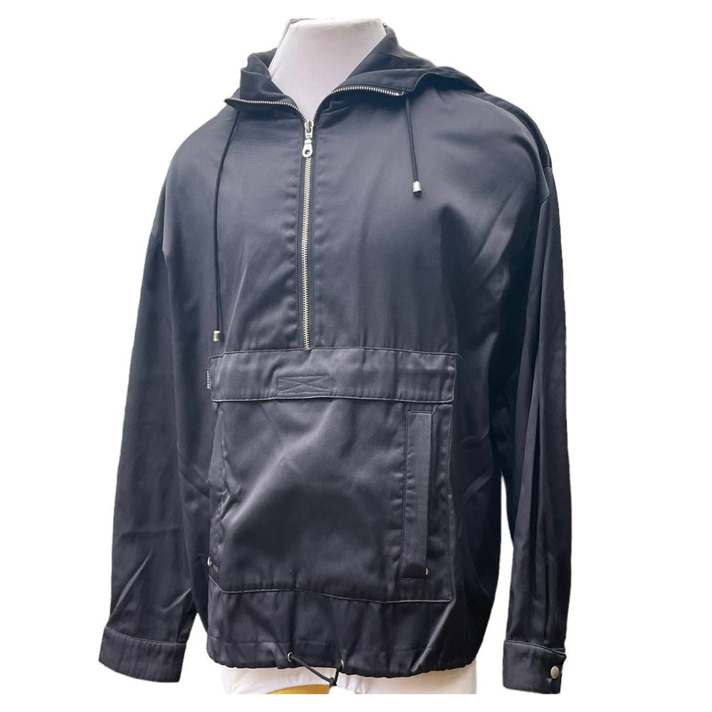 Rudsak Collection Navy Hooded Pullover Anorak Windbreaker Jacket  - Men's Medium